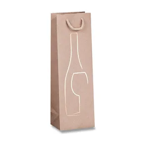 Darčeková taška Stampa a Caldo 120 x 90 x 370 mm béžová